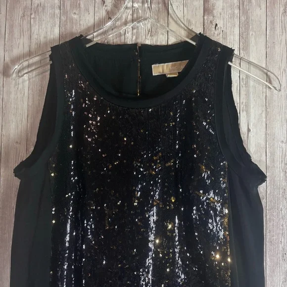 Michael Kors Sequin Contrast Shift Dress - Picture 4 of 5